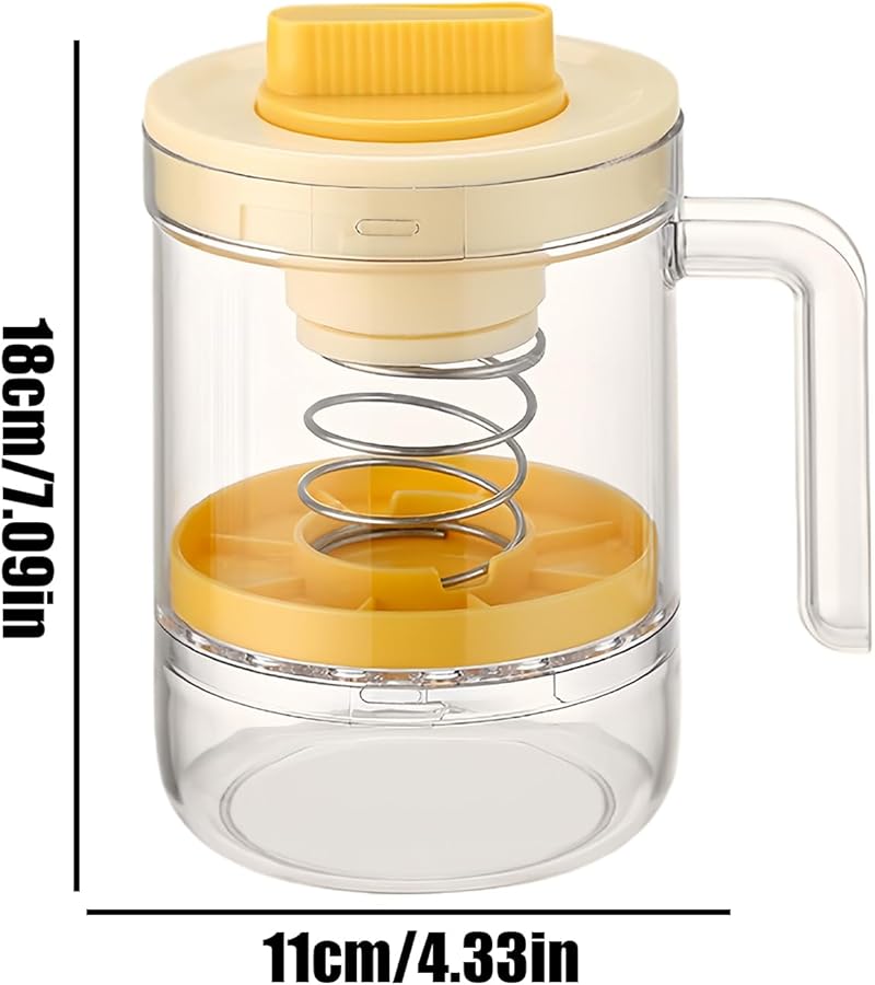 Yellow Cream Cheese Filter Fine Mesh Strainer Foldable Bowl Leak Free Multi Layer Filtration Portable - Image 2